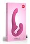 Share Lite Posable Double Dildo Silicone Strapless Strap-on - Blackberry